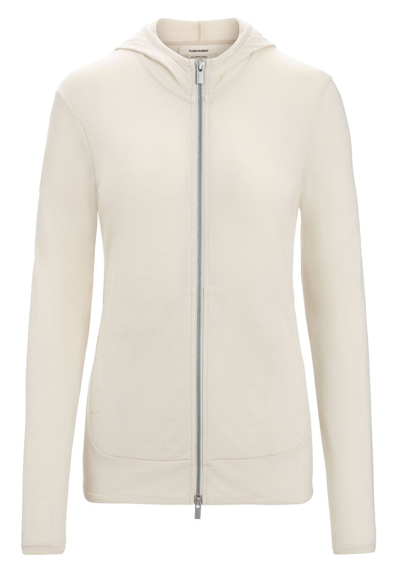 Icebreaker MERINO GRANARY LS ZIP HOODIE - Sweatjacke - chalk/offwhite ...