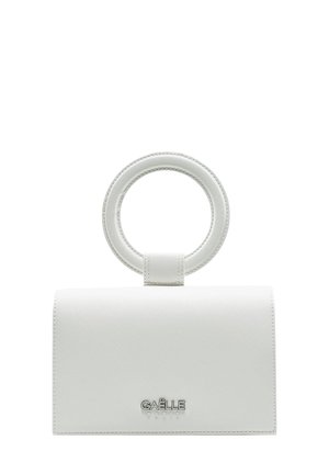 PARIS CON LOGO IN METALLO  - Borsa a mano - bianco