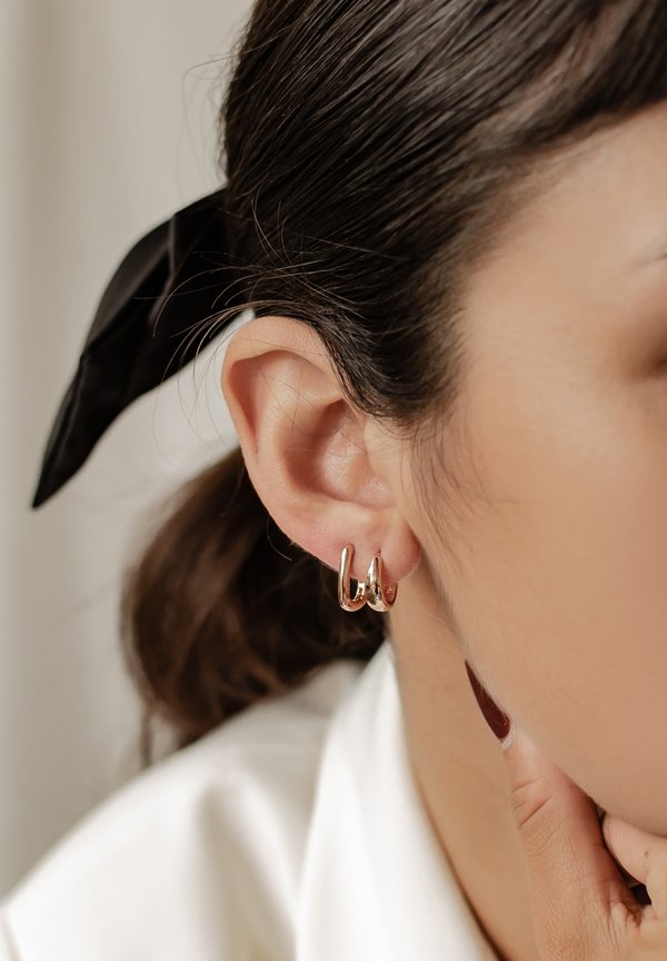 DOME HOOP 2 PACK - Ohrringe