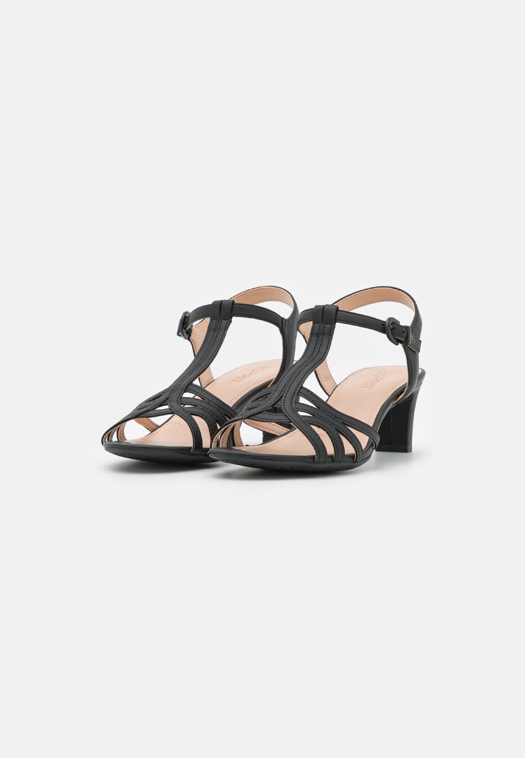 basic black sandals