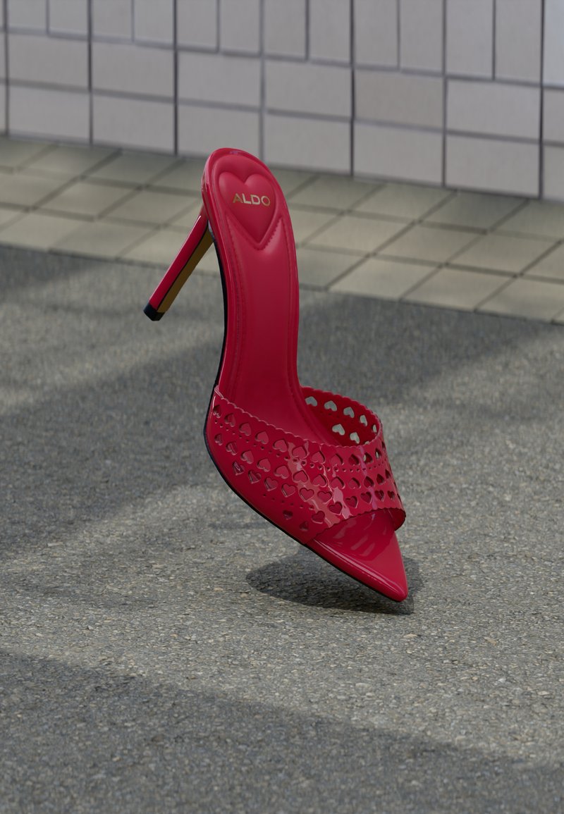 ALDO LOVEMULE - Mules à talons - medium red