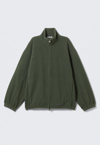 JACKET - Flisinė striukė - dark khaki green