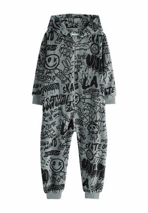 Next, FLEECE ALL-IN-ONE.  - REGULAR FIT - Pyjamas - grey black gamer