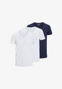 Non sélectionné, weiß/dunkelblau