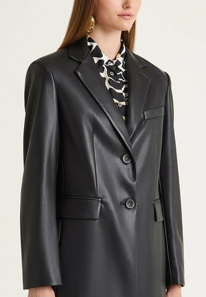 Veste en similicuir - black