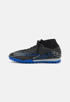ZOOM MERCURIAL SUPERFLY 9 ACADEMY TF - Fotballsko for kunstgress - black/chrome/hyper royal