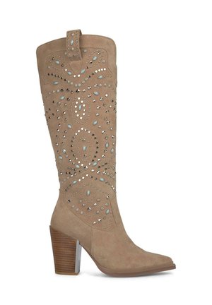 Cowboy/Biker boots - marrón jaspeado