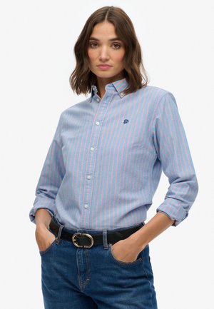 OXFORD - Button-down blouse - blue pink stripe