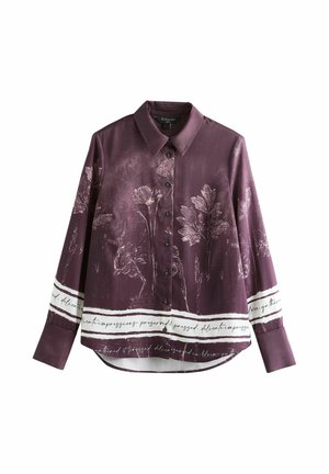 REGULAR FIT LONG SLEEVE - Chemisier - purple floral border print