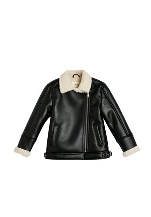 BIKER  - Jacka i konstläder - black