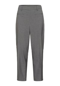 Kaffe Kalhoty - grey melange   chalk stripe