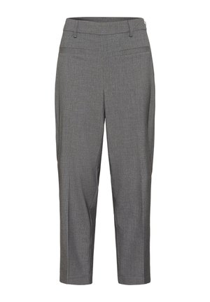 Kaffe Kalhoty - grey melange   chalk stripe