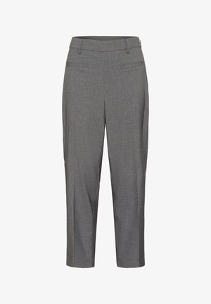 Kaffe Hlače - grey melange chalk stripe