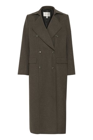 Gestuz ZINKA LONG COAT - Cappotto classico - dark mole