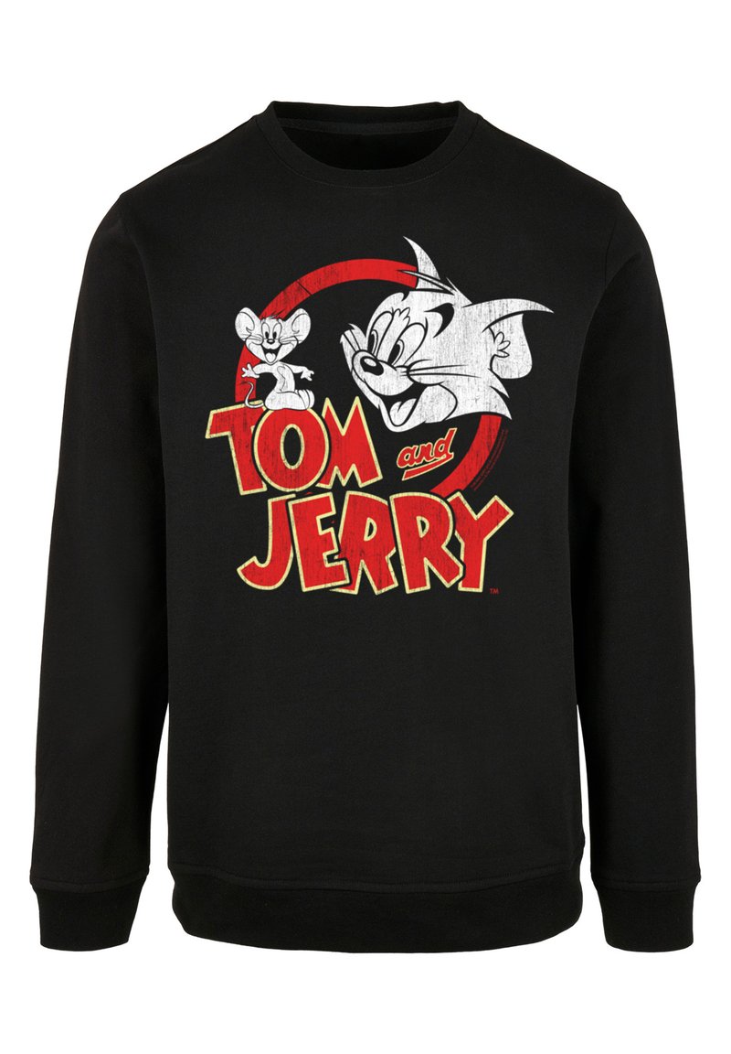 F4NT4STIC TOM UND JERRY DISTRESSED LOGO - Sweatshirt - black/noir -  ZALANDO.FR