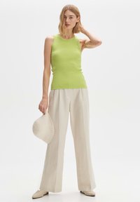OPUS SLIM FIT RIB - Top - lime green