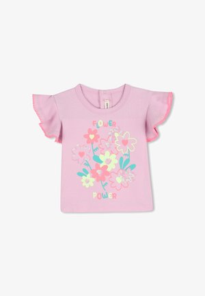 Billieblush, MET KORTE MOUWEN - Camiseta estampada - guimauve
