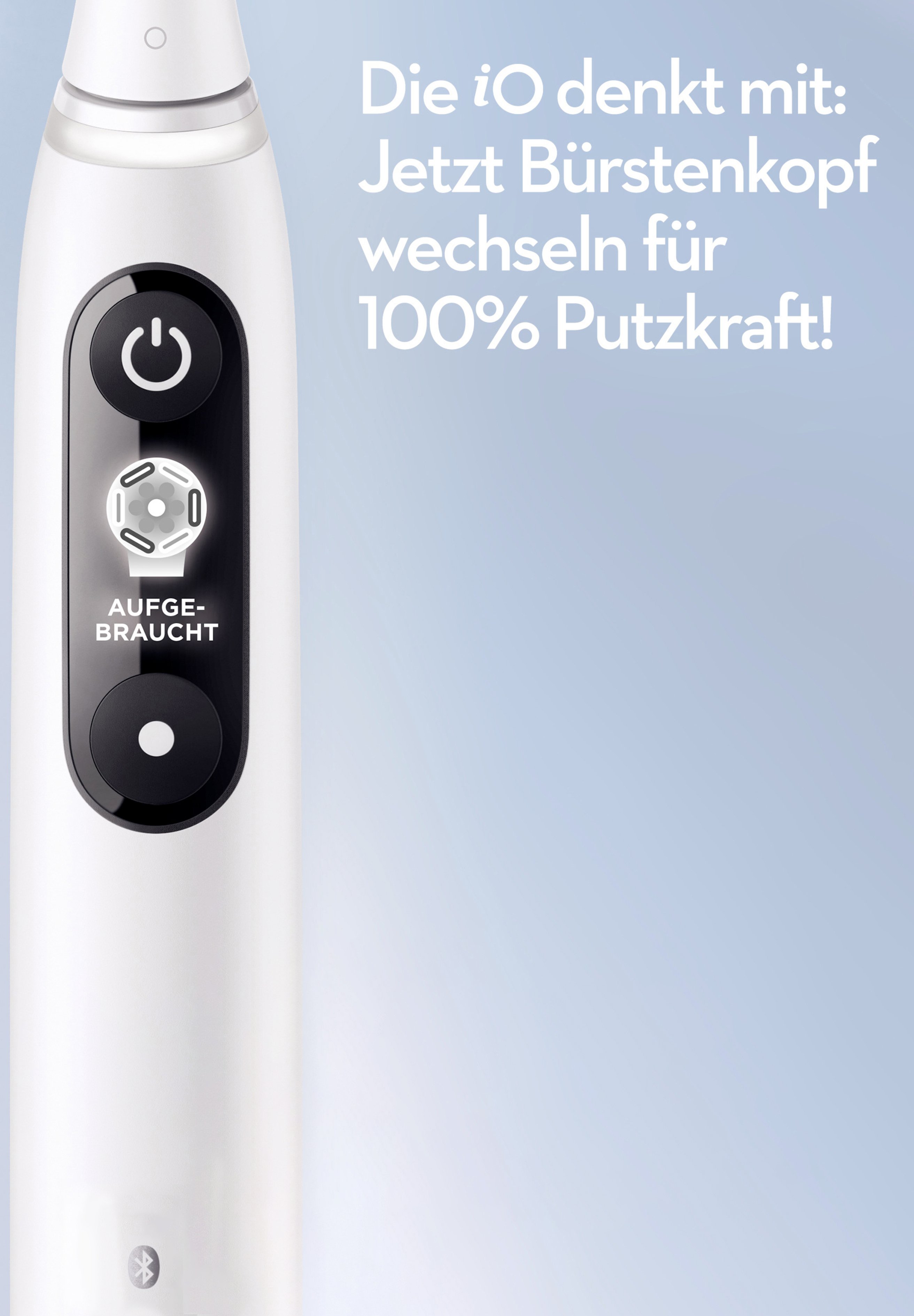 Oral-B IO 6N Elektrische Zahnbürste – Weiß, Mit Reiseetui, Intelligenter Display & App-Unterstützung