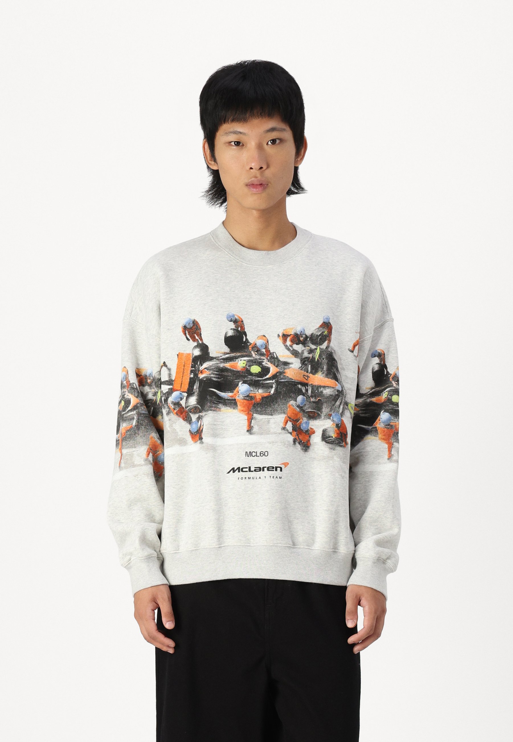 Abercrombie & Fitch PIT STOP MCLEAREN - Sweatshirt - heather grey