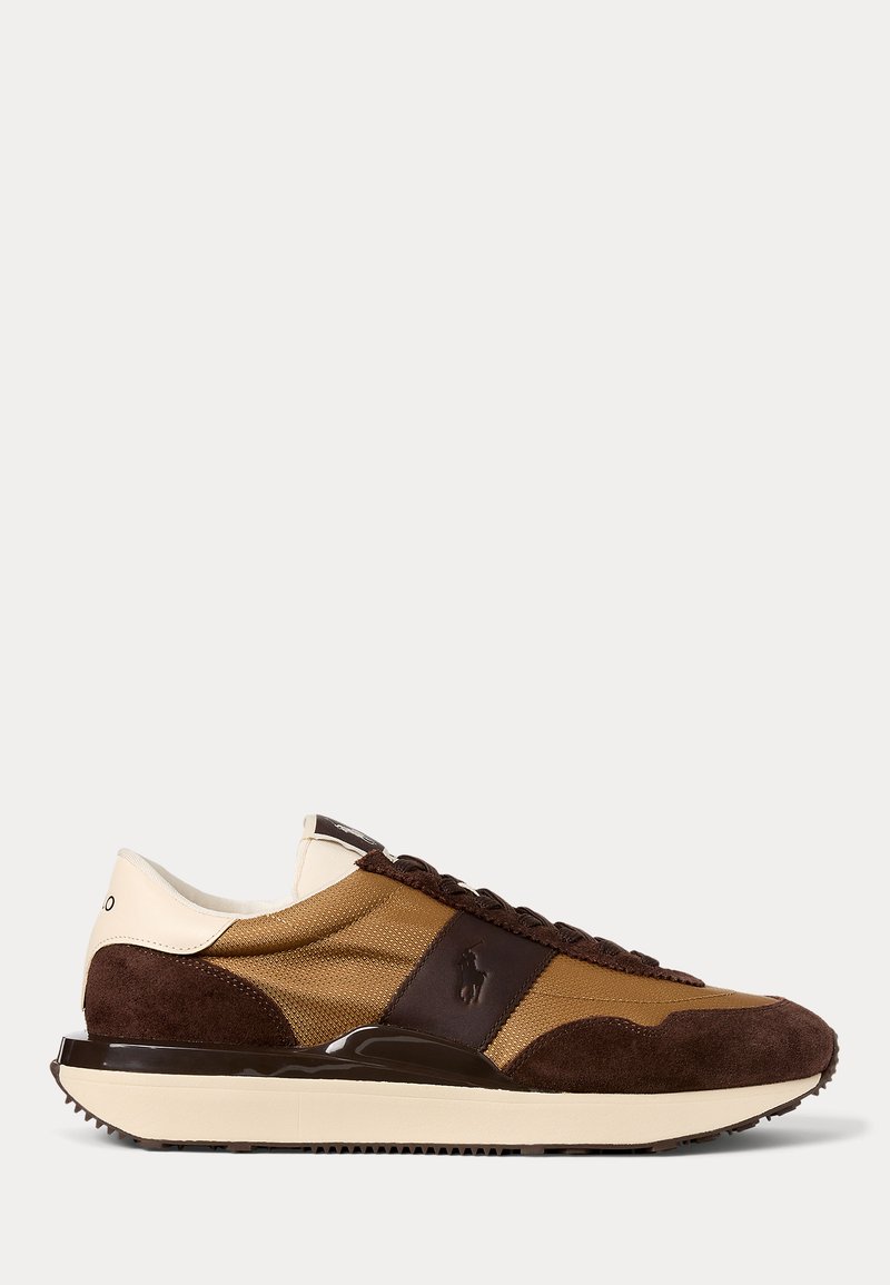 Polo Ralph Lauren TRAIN 89 SUEDE-PANELED SNEAKER UNISEX - Sapatilhas - brown multi