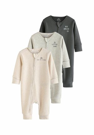 Next FOOTLESS 2 WAY ZIP 3 PACK - Pizsamák - neutral slogan