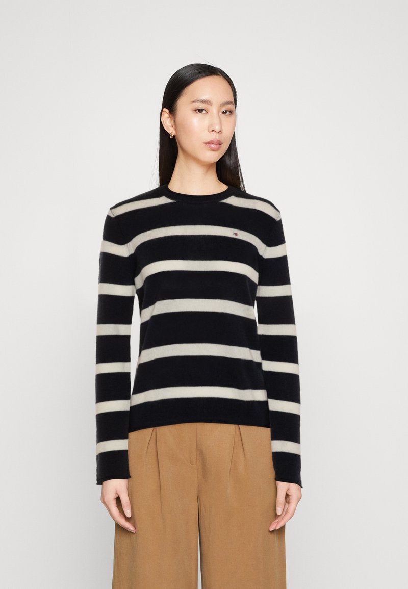 Tommy Hilfiger SOFT SWEATER - Pulover - desert sky/ecru