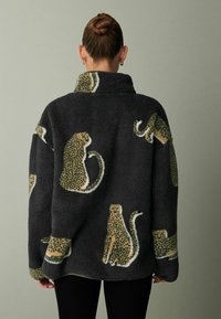 Next BORG HALF ZIP - Fleecetrøjer - charcoal grey lionel