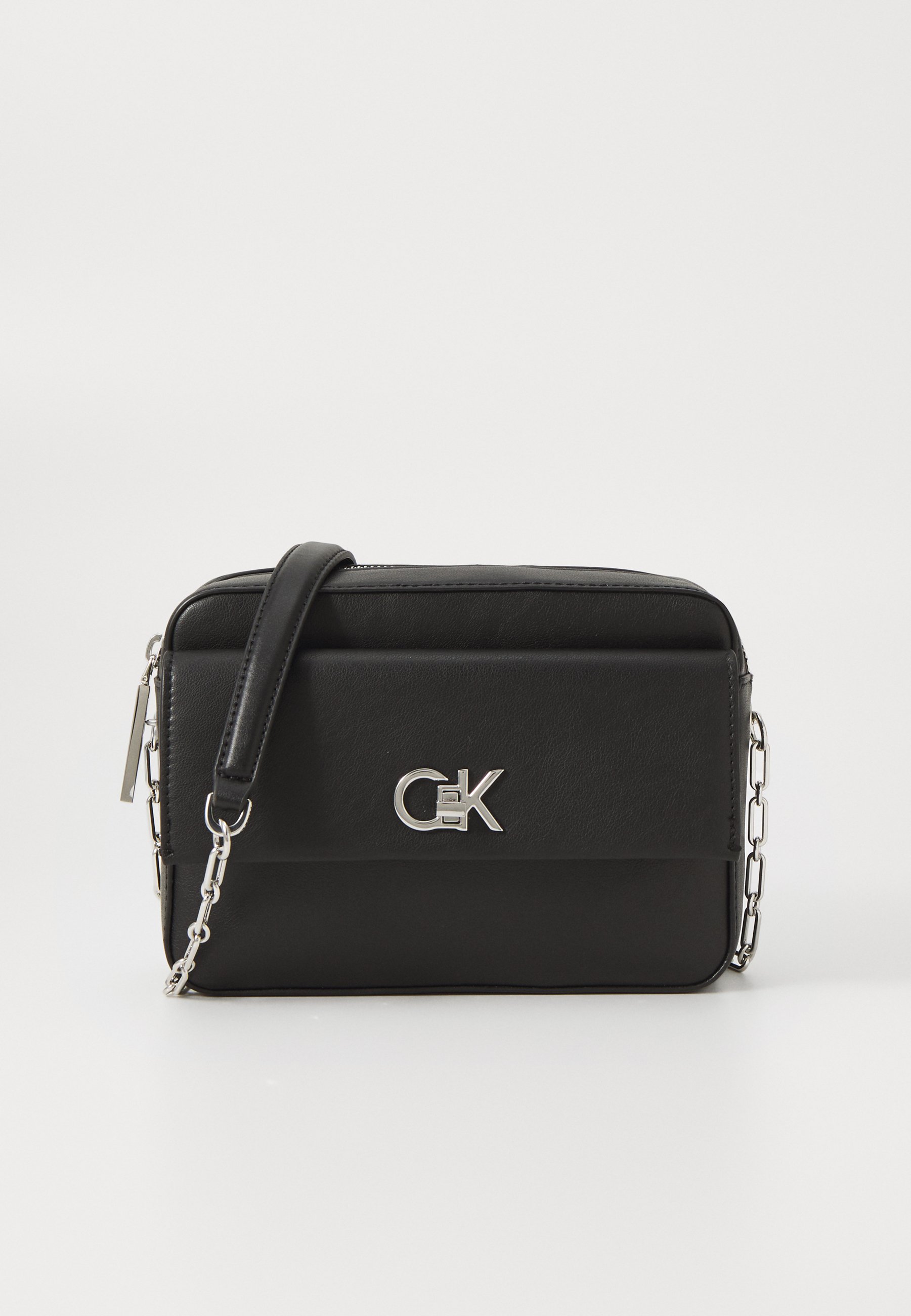 Calvin Klein CAMERA BAG POCKET Borsa a tracolla black/nero