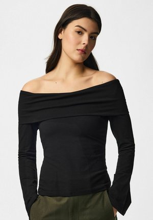 Pieces, LONG SLEEVED TOP PCGEORGINA OFF SHOULDER - Блуза с дълги ръкави - black