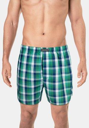 Normani, 3 STÜCK HERREN WEB BOXERSHORTS PACK - Weite Boxershorts - grün