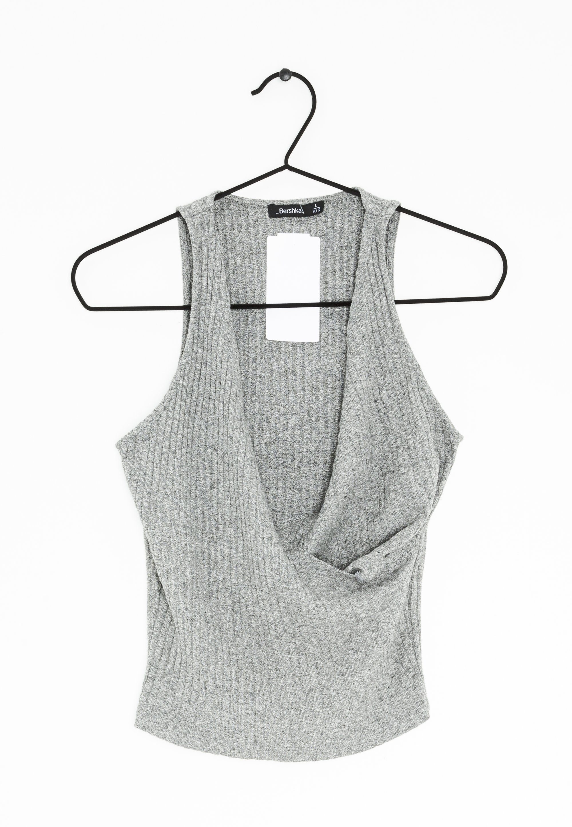 Bershka Top - grey/gris - (Segunda mano) Zalando.es