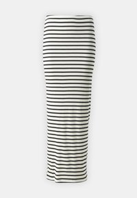 NMRHEA BACK SLIT SKIRT - Maksi sijonas - snow white/black