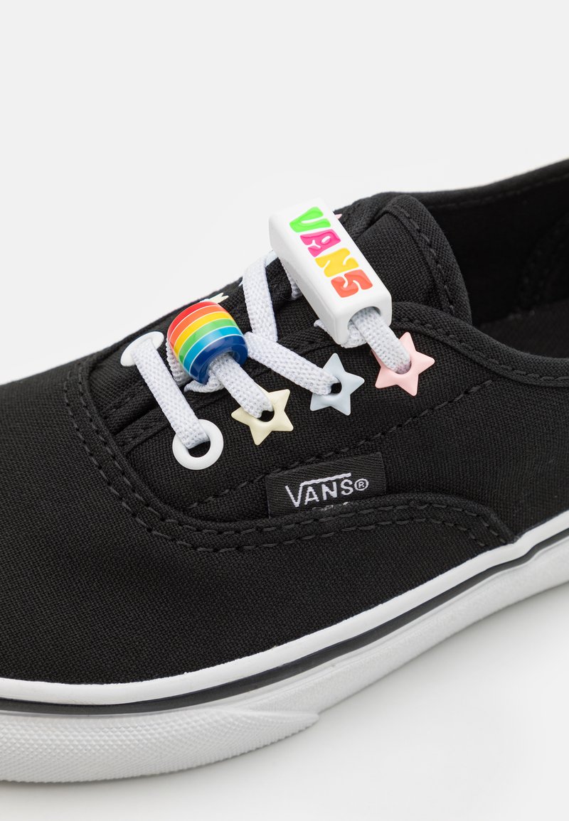 Vans AUTHENTIC ELASTIC LACE Zapatillas black/true white/multicolor - Zalando.es
