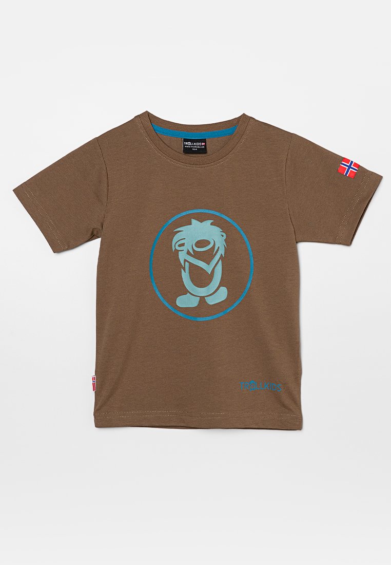 Trollkids T-shirt print lichtbruin