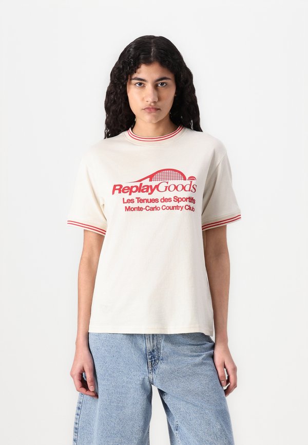 MONTE CARLO TENNIS CLUB - Print T-shirt - cream3