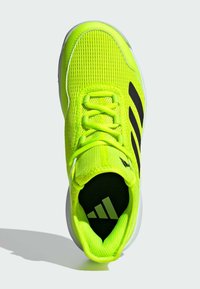 adidas Performance UBERSONIC 4 KIDS - da tennis per terra battuta - lucid lemon aurora black crystal jade
