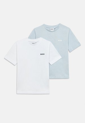 UNISEX 2 PACK - Βασικό μπλουζάκι - blanc/ciel