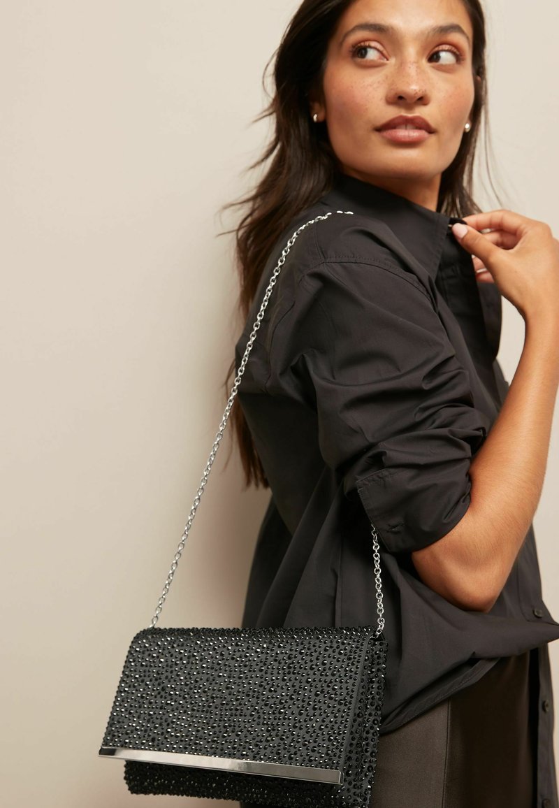 Next DETACHABLE STANDARD - Clutches - black sparkle