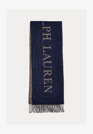 Lauren Ralph Lauren REVERSIBLE LOGO JACQUARD SCARF - Šalikas - navy