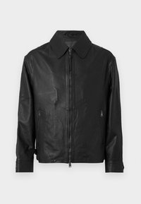 GARRISON JACKET - Jachetă piele - black