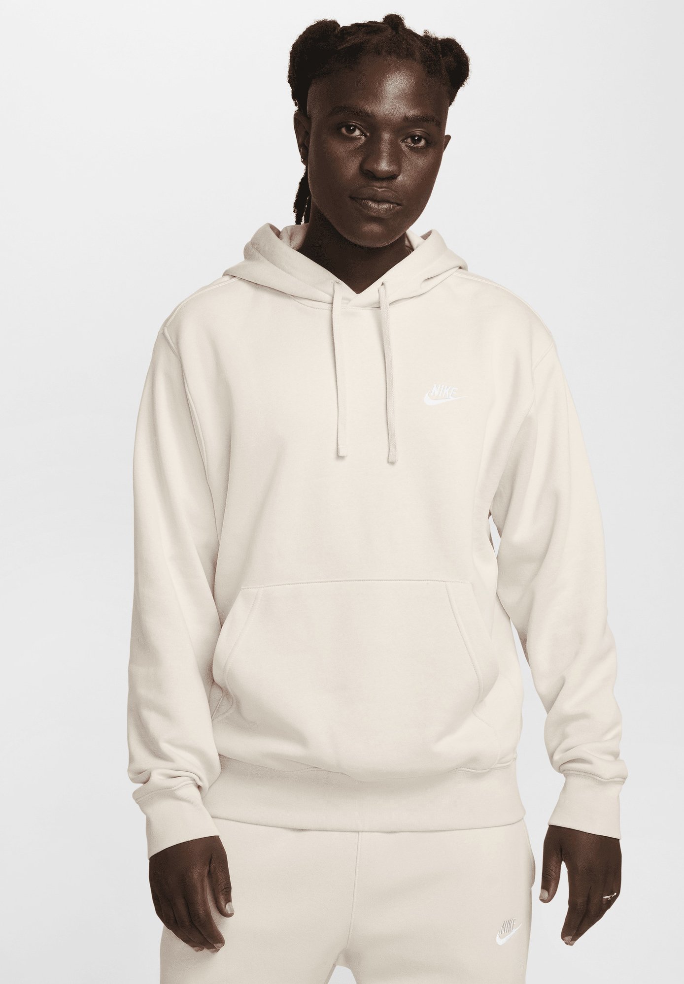 Nike Hoodie Felpa Nike Senza Cappuccio Beige Felpe Con Cappuccio