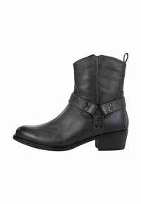 Cowboy/motoros bokacsizma - dk grey