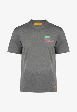 Print T-shirt - gray melange