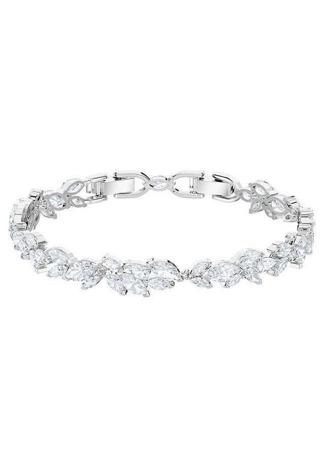 Flower swarovski armbånd - blå sapphire