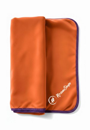 FÜR URLAUB, BACKPACK UND STRAND - Beach towel - orange   violetter rand