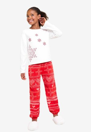REGULAR FIT - CHRISTMAS SOFT TOUCH FAIRISLE TWOSIE SET - Pigiama - red white snowflake