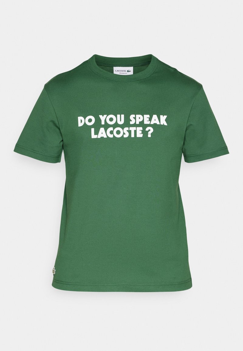Lacoste T-shirt print groen