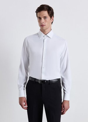 Calliope, CAMICIA TINTA UNITA - Formal shirt - bianco ottico