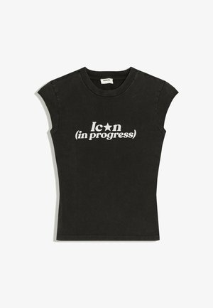 Bershka, REGULAR FIT - PRINT T-SHIRT - Tričko s potlačou - grey