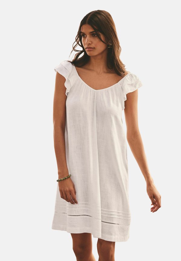 TALL FIT -V-NECK RUFFLE SLEEVE   - Freizeitkleid